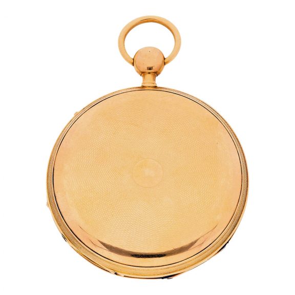 French gold repeater with jumping center seconds Circa 1820 French gold repeater with jumping center seconds Circa 1820
