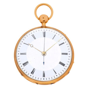 French gold repeater with jumping center seconds Circa 1820