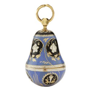 Swiss gold and enamel pear shaped form watch Circa 1810