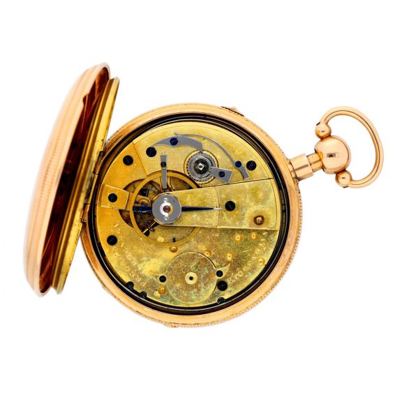 Danish gold quarter repeating duplex pocket watch Circa 1820 Danish gold quarter repeating duplex pocket watch Circa 1820