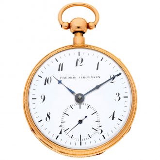 Danish gold quarter repeating duplex pocket watch Circa 1820