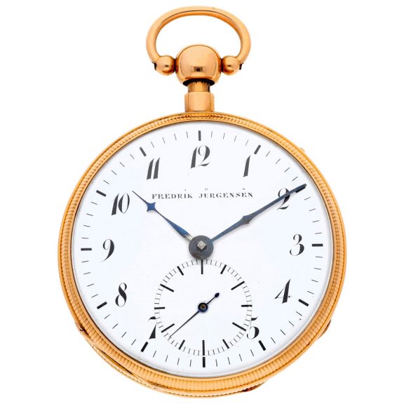 Danish gold quarter repeating duplex pocket watch Circa 1820
