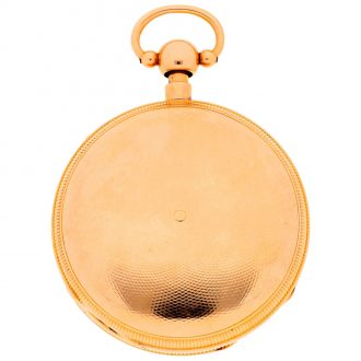 Danish gold quarter repeating duplex pocket watch Circa 1820