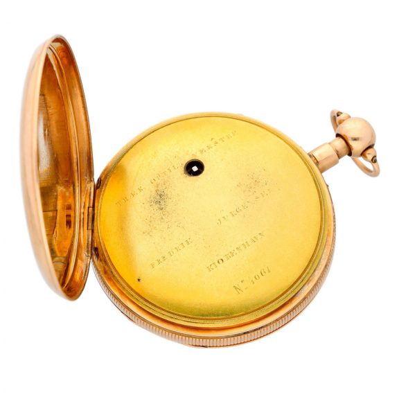 Danish 18K gold quarter repeating cylinder watch Circa 1820 Danish 18K gold quarter repeating cylinder watch Circa 1820