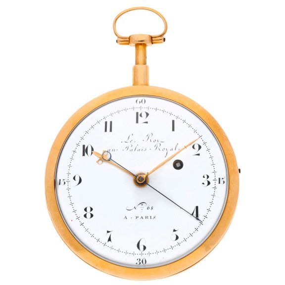 French gold center seconds repeating cylinder watch Circa 1795