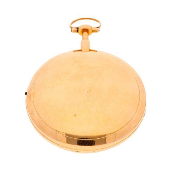 French gold center seconds repeating cylinder watch Circa 1795 French gold center seconds repeating cylinder watch Circa 1795