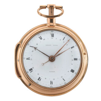 English gold pair cased quarter repeater with date Circa 1790