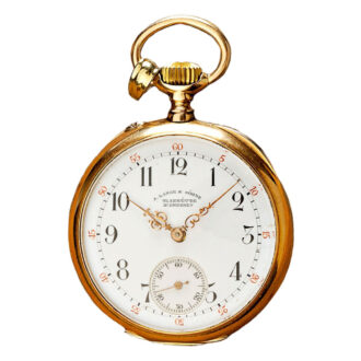 Fine gold German Glashuette pocket watch Circa 1890