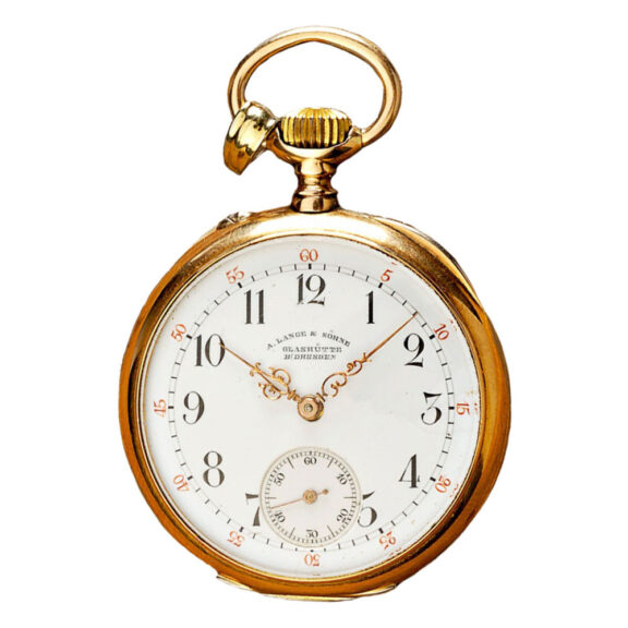 Fine gold German Glashuette pocket watch Circa 1890