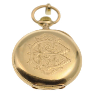 Fine gold German Glashuette pocket watch Circa 1890