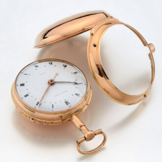 English gold pair cased quarter repeater with date Circa 1790