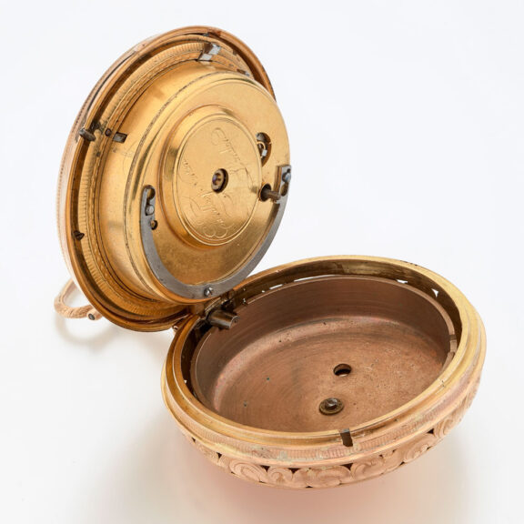 English gold pair cased quarter repeater with date Circa 1790 English gold pair cased quarter repeater with date Circa 1790