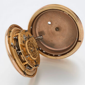 English gold pair cased quarter repeater with date Circa 1790