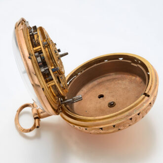 English gold pair cased quarter repeater with date Circa 1790