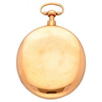 French oval repeating watch with a visible balance Circa 1830