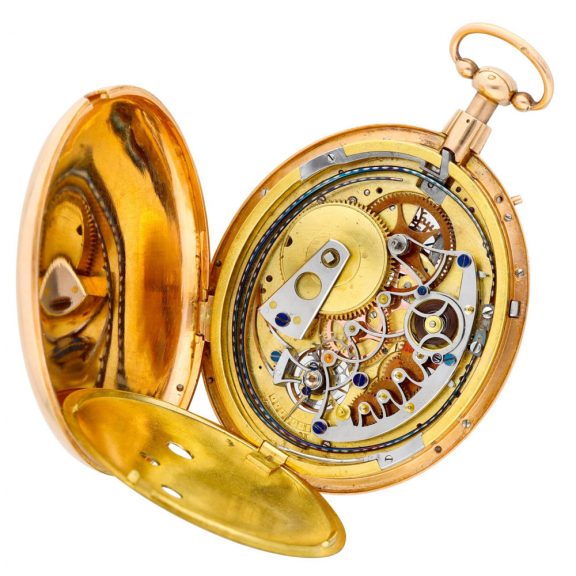 French oval repeating watch with a visible balance Circa 1830 French oval repeating watch with a visible balance Circa 1830