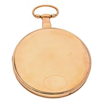 Swiss gold quarter repeating skeletonized pocket watch Circa 1810