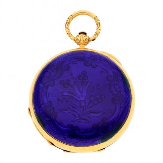Swiss gold and enamel commemoration pocket watch Circa 1844