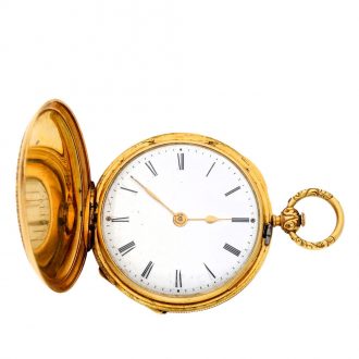 Swiss gold and enamel commemoration pocket watch Circa 1844
