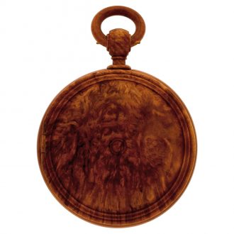 Rare Russian wood and ivory watch with wood link chain Circa 1860
