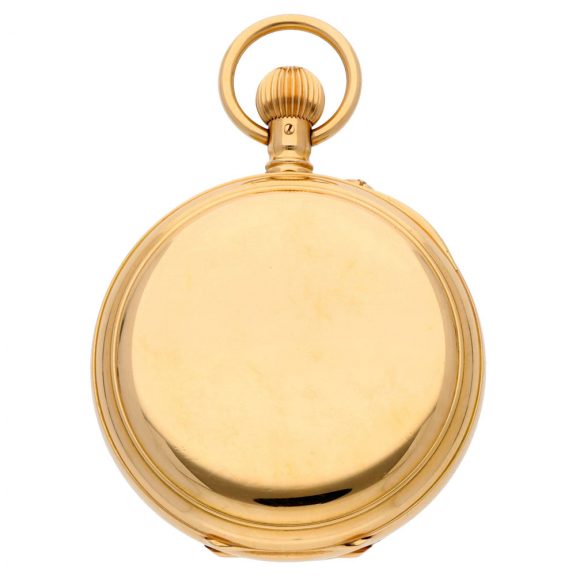 Swiss gold one minute tourbillon with power reserve Circa 1930 Swiss gold one minute tourbillon with power reserve Circa 1930