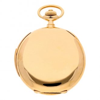 Rare German gold hunting cased watch with alarm Circa 1919
