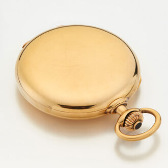 Heavy French gold hunter cased lever watch Circa 1900 Heavy French gold hunter cased lever watch Circa 1900