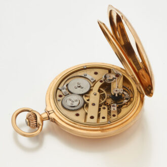 Heavy French gold hunter cased lever watch Circa 1900 Heavy French gold hunter cased lever watch Circa 1900