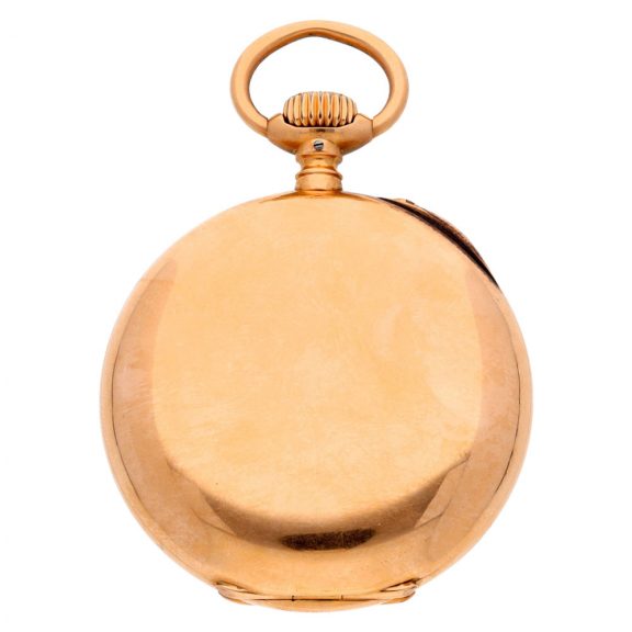German 18K gold open faced keyless lever watch Circa 1890 German 18K gold open faced keyless lever watch Circa 1890