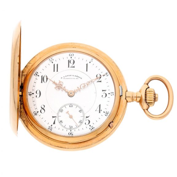 German gold hunting cased keyless lever watch Circa 1910