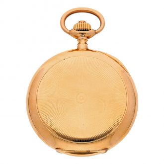 German gold hunting cased keyless lever watch Circa 1910