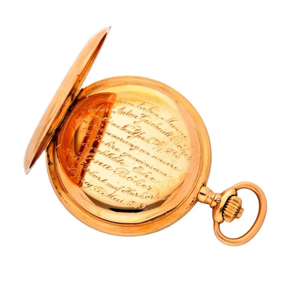 German gold hunting cased keyless lever watch Circa 1910 German gold hunting cased keyless lever watch Circa 1910