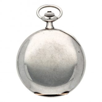 German continental silver hunting cased keyless lever watch Circa 1915