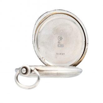 German continental silver hunting cased keyless lever watch Circa 1915