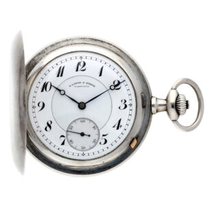 German continental silver hunting cased keyless lever watch Circa 1915