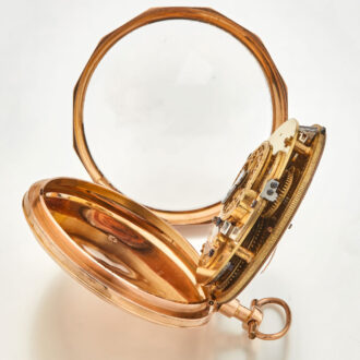French 18 carat gold Empire style pocket watch Circa 1810