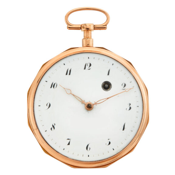 French 18 carat gold Empire style pocket watch Circa 1810