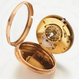 French 18 carat gold Empire style pocket watch Circa 1810