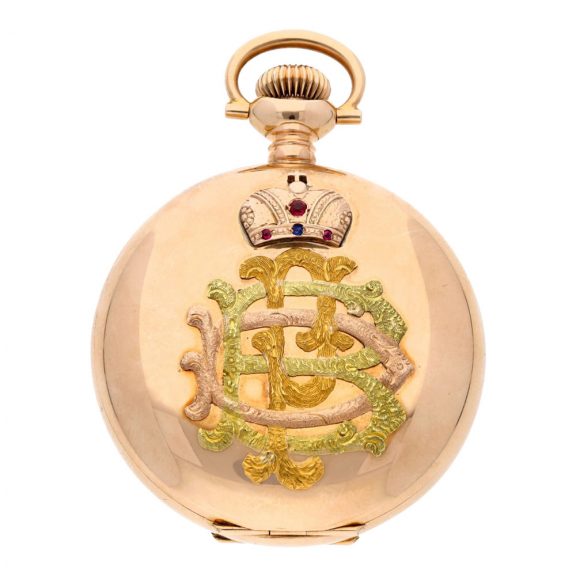 American gold full hunter keyless presentation watch Circa 1903 American gold full hunter keyless presentation watch Circa 1903