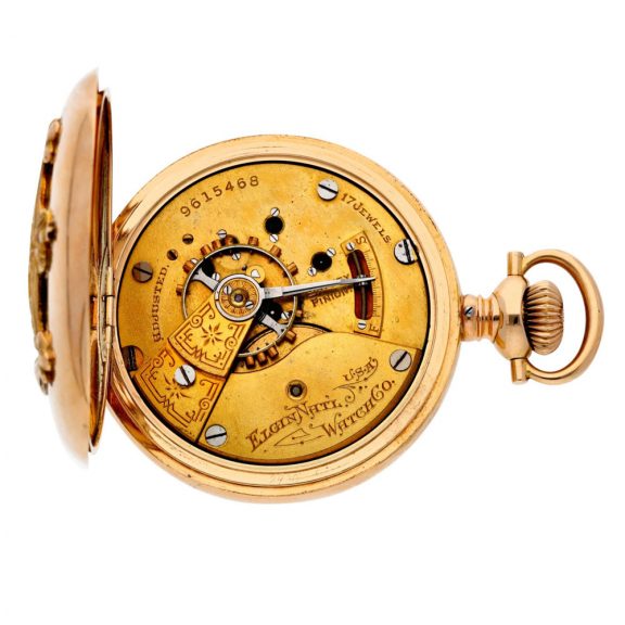 American gold full hunter keyless presentation watch Circa 1903 American gold full hunter keyless presentation watch Circa 1903