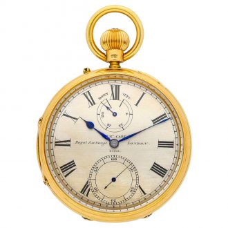 English chronometer with up and down indication Circa 1877