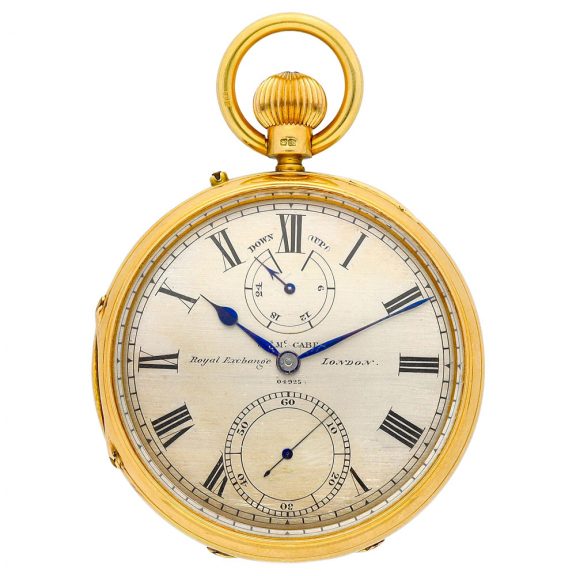 English chronometer with up and down indication Circa 1877