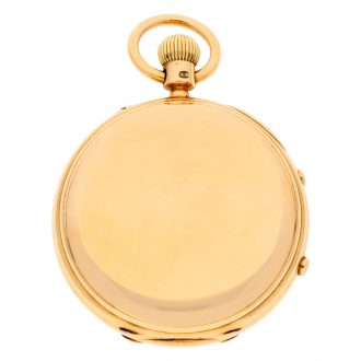 English gold 7½ minute flying tourbillon chronograph Circa 1917
