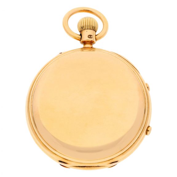 English gold 7½ minute flying tourbillon chronograph Circa 1917 English gold 7½ minute flying tourbillon chronograph Circa 1917