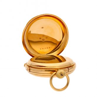 English gold 7½ minute flying tourbillon chronograph Circa 1917