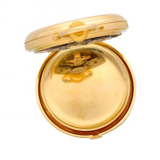 French gold hunting cased keyless lever pocket watch Circa 1880