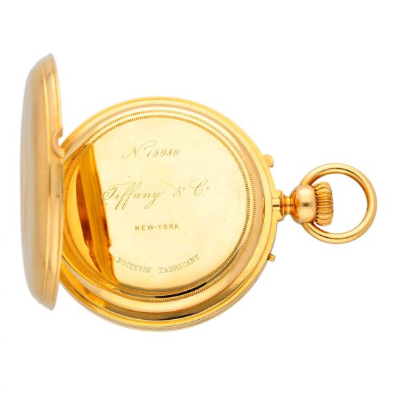 French gold hunting cased keyless lever pocket watch Circa 1880 French gold hunting cased keyless lever pocket watch Circa 1880