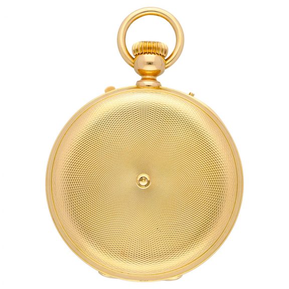 French gold hunting cased keyless lever pocket watch Circa 1880 French gold hunting cased keyless lever pocket watch Circa 1880
