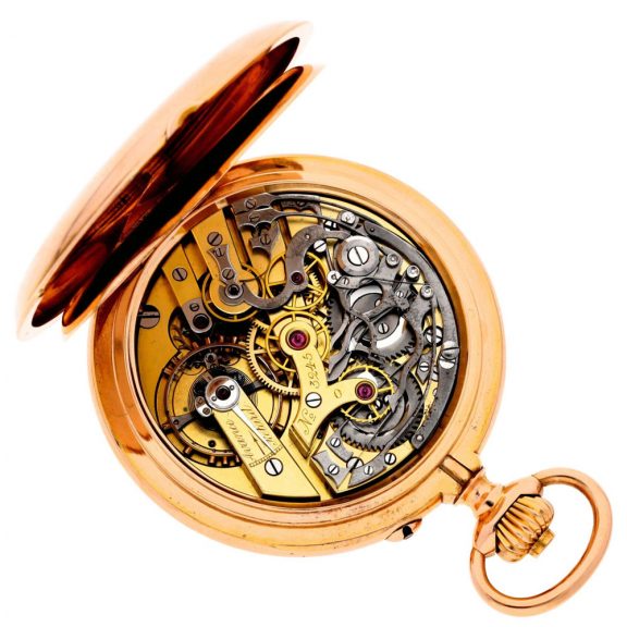 French 18 carat gold lever chronograph pocket watch Circa 1910 French 18 carat gold lever chronograph pocket watch Circa 1910