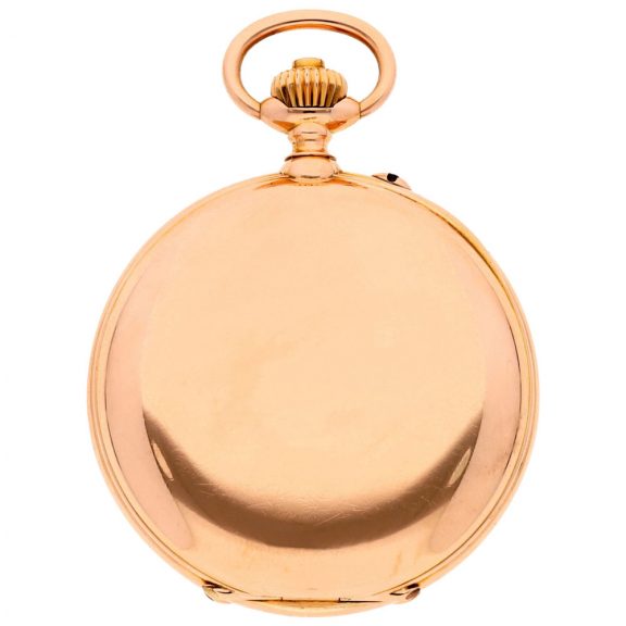 French 18 carat gold lever chronograph pocket watch Circa 1910 French 18 carat gold lever chronograph pocket watch Circa 1910